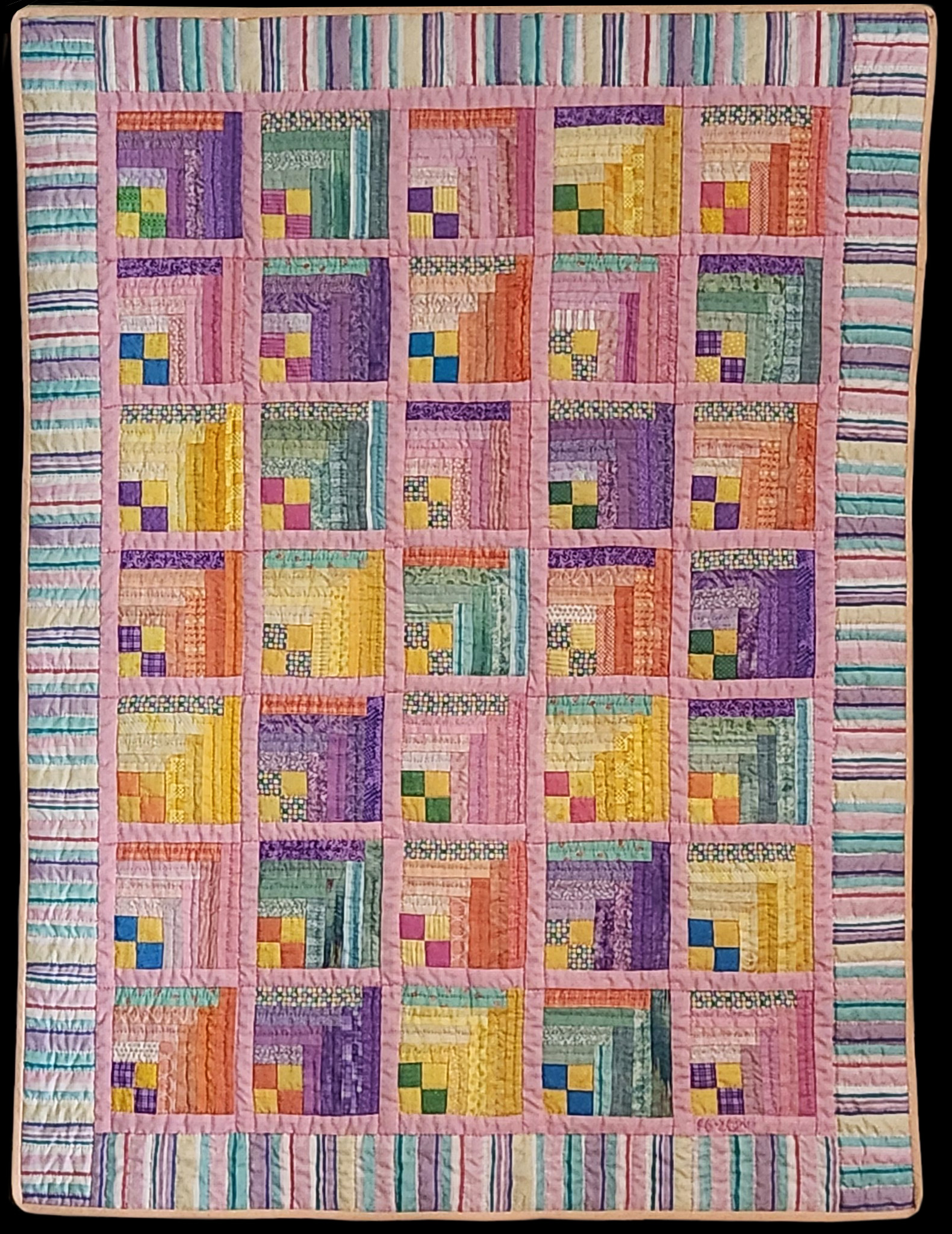 Cotton Candy baby quilt